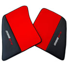Red Floor Mats for Ferrari 296 GTB (2022-2024) with Leather - AutoWin