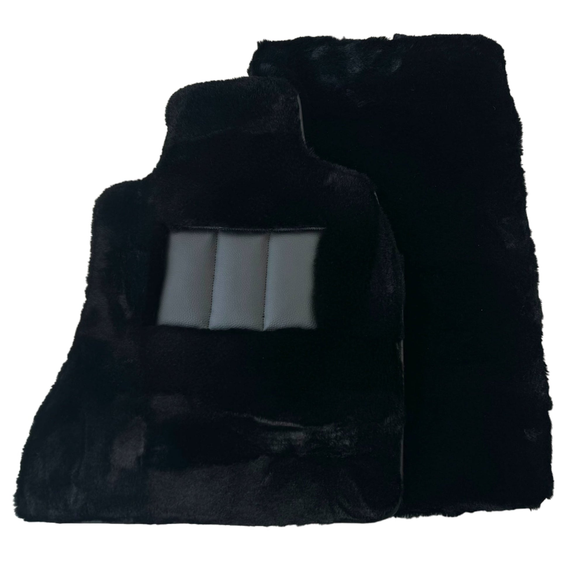 Black Sheepskin Floor Floor Mats For BMW 7 Series G12