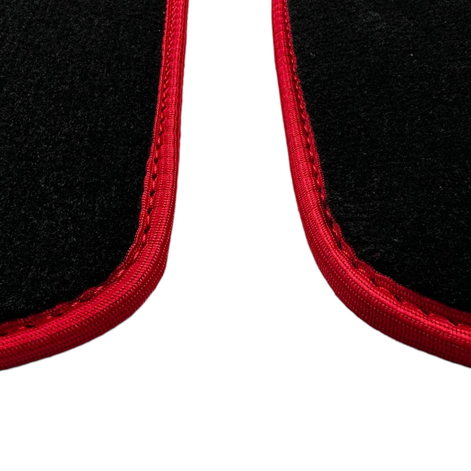 Black Floor Mats Red Trim for Pontiac FireBird (1993-2002) Trans Am - AutoWin