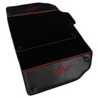 Black Floor Mats for Lamborghini Aventador SV with Carbon Fiber - AutoWin