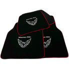 Black Floor Mats Red Trim for Pontiac FireBird (1993-2002) Trans Am - AutoWin