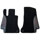 Black Floor Mats for Mercedes Benz C-Class W205 Sedan with Carbon Fiber | AutoWin Edition - AutoWin