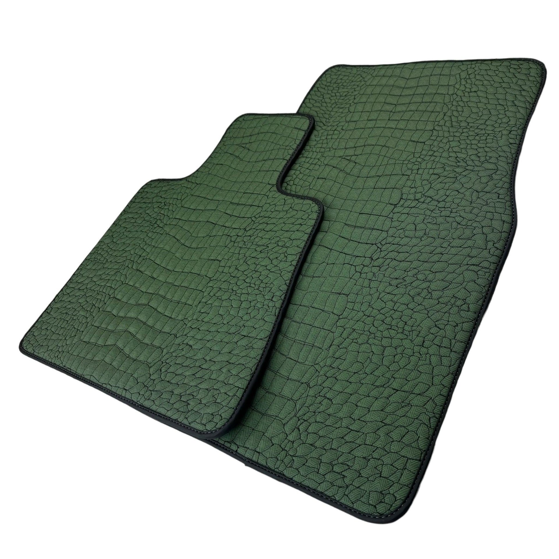 Green Leather Floor Mats for Rolls-Royce Phantom VIII (2017-2024) - AutoWin