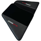 Black Floor Mats for Ferrari 296 GTB (2022-2024) with Carbon Fiber - AutoWin