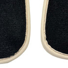 Black Floor Mats for Ferrari Purosangue with Leather and Beige Trim | Italian Edition - AutoWin