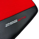 Red Floor Mats for Ferrari 296 GTS (2022-2024) with Carbon Fiber - AutoWin
