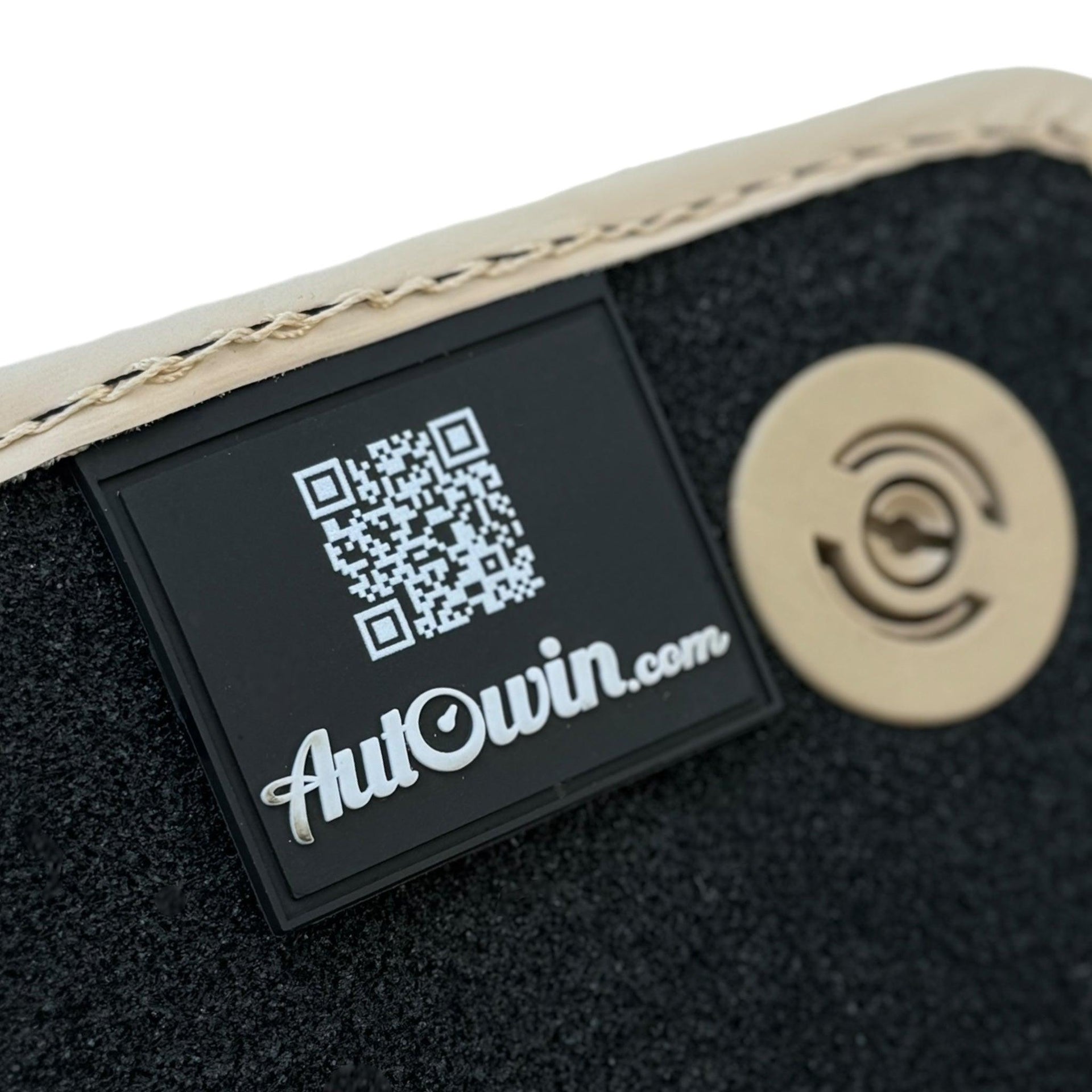 Beige Floor Mats for Ferrari California (2008-2014) with Beige Leather - AutoWin