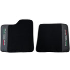 Black Floor Mats for Ferrari Purosangue with Leather and Black Trim | Italian Edition - AutoWin