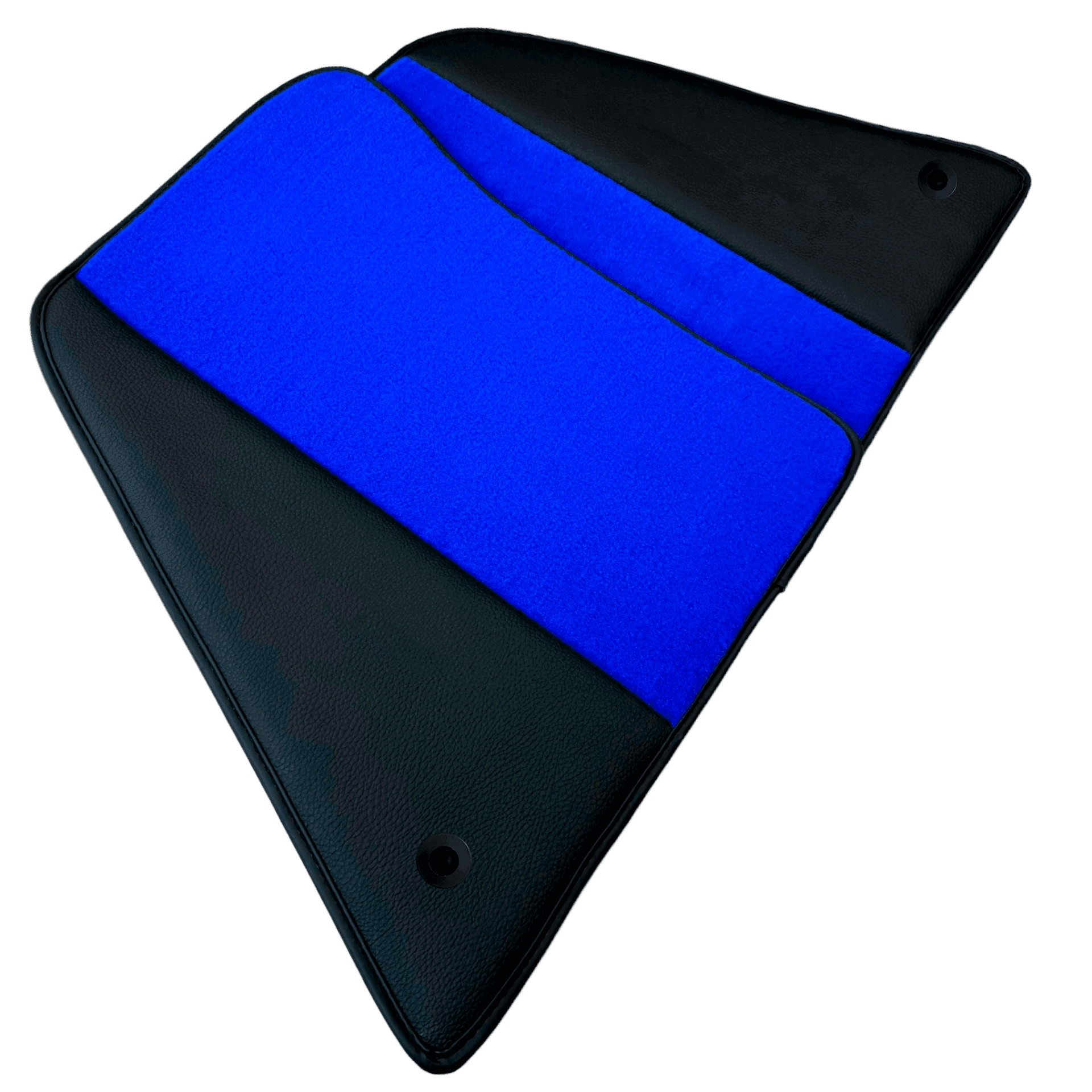 Blue Floor Mats for Ferrari 296 GTS (2022-2024) with Leather - AutoWin