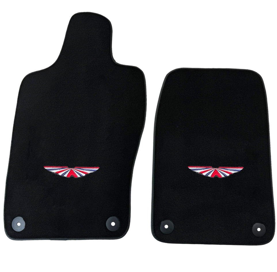 Customizable Floor Mats From Carpet With Leather for Aston Martin DB11 (2016–2023) - AutoWin