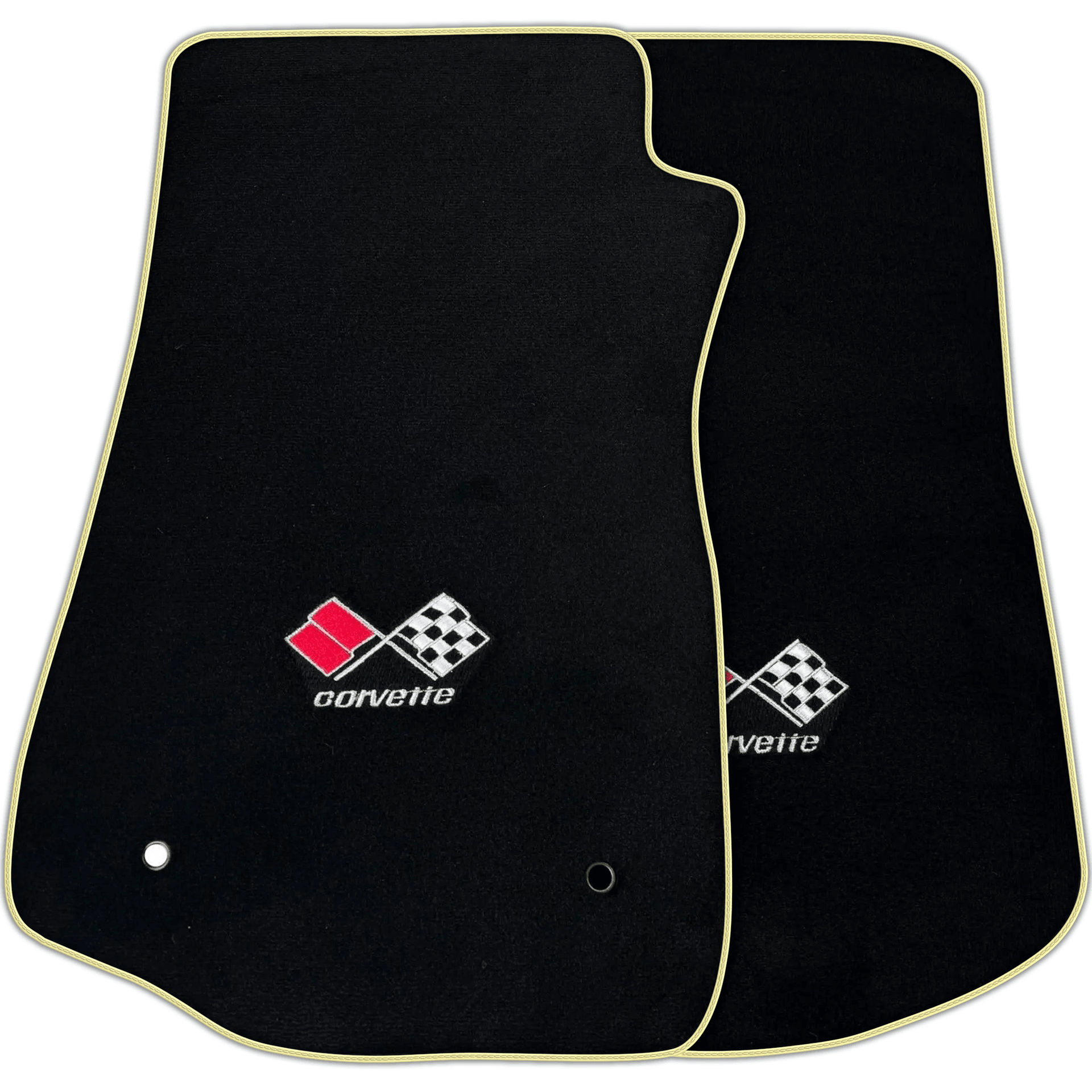 Black Floor Mats for Chevrolet Corvette C3 (1968-1982) | Various Trim Colors