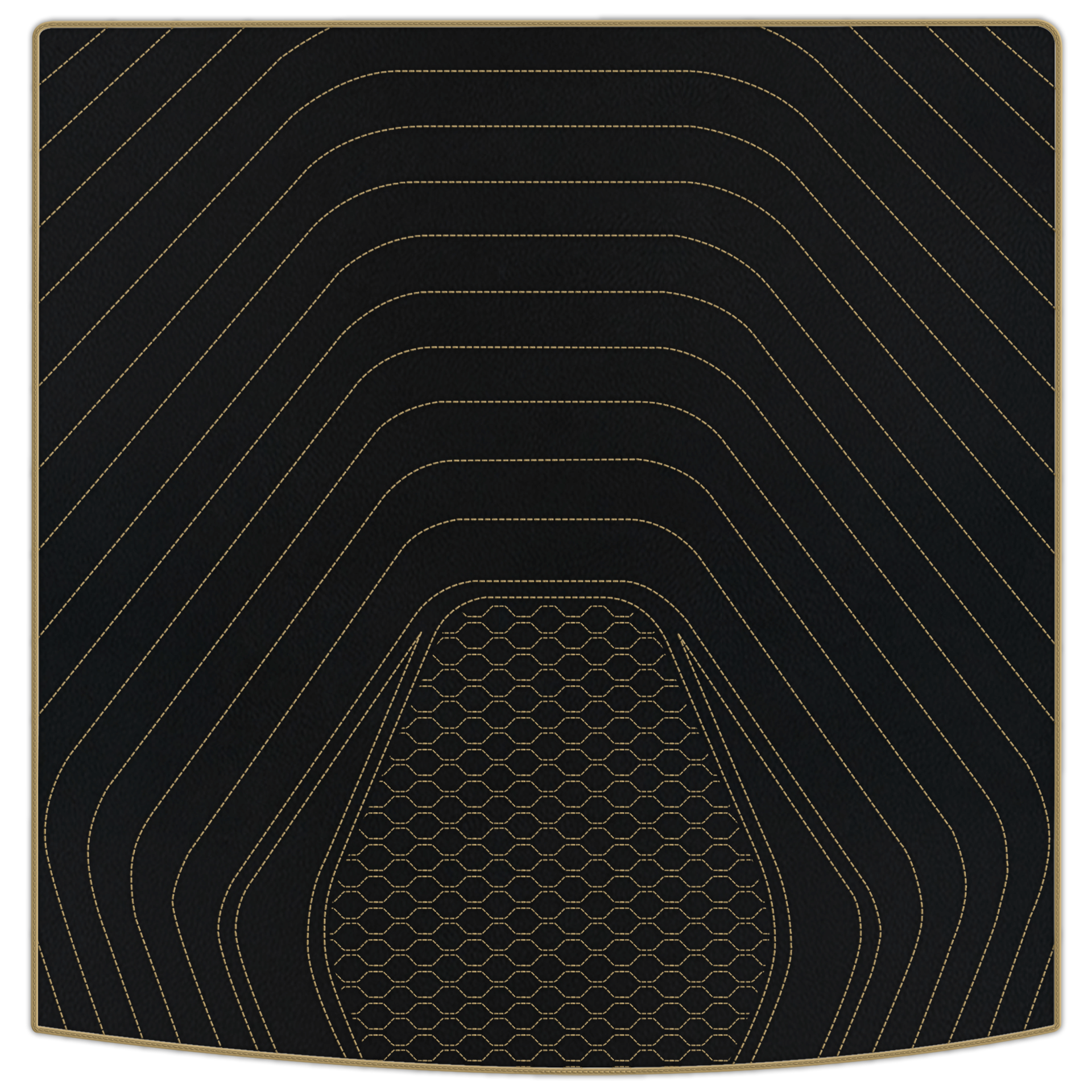 Premium Black Leather Floor Mats for Range Rover Velar P400e