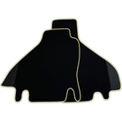 Custom Floor Mats for Ferrari Testarossa (1984–1996) with Leather