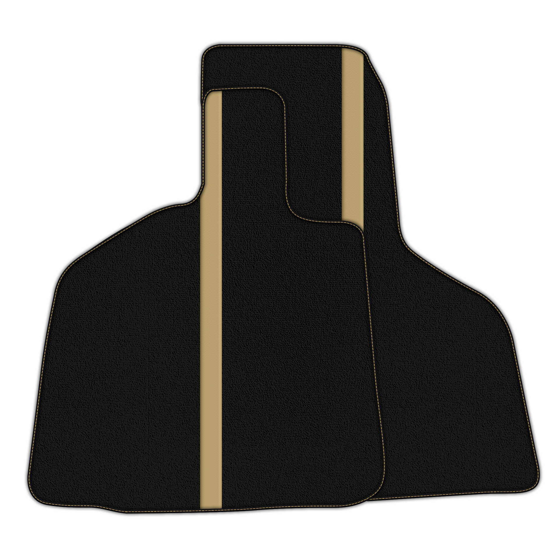 Black Floor Mats with Leather Line for Lamborghini Huracan Performante - Various Colors