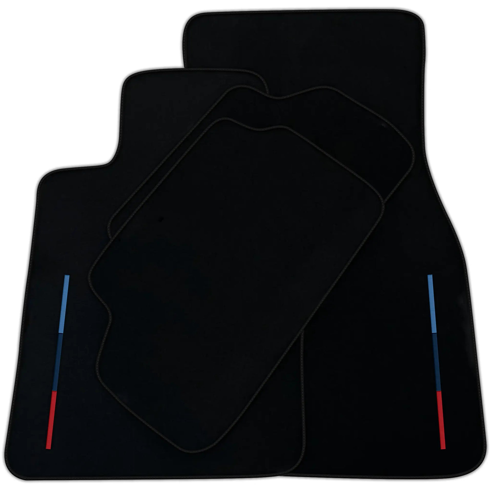 Black Floor Mats For BMW 1 Series F40 With Color Stripes Tailored Set Perfect Fit | Various Trim Colors
