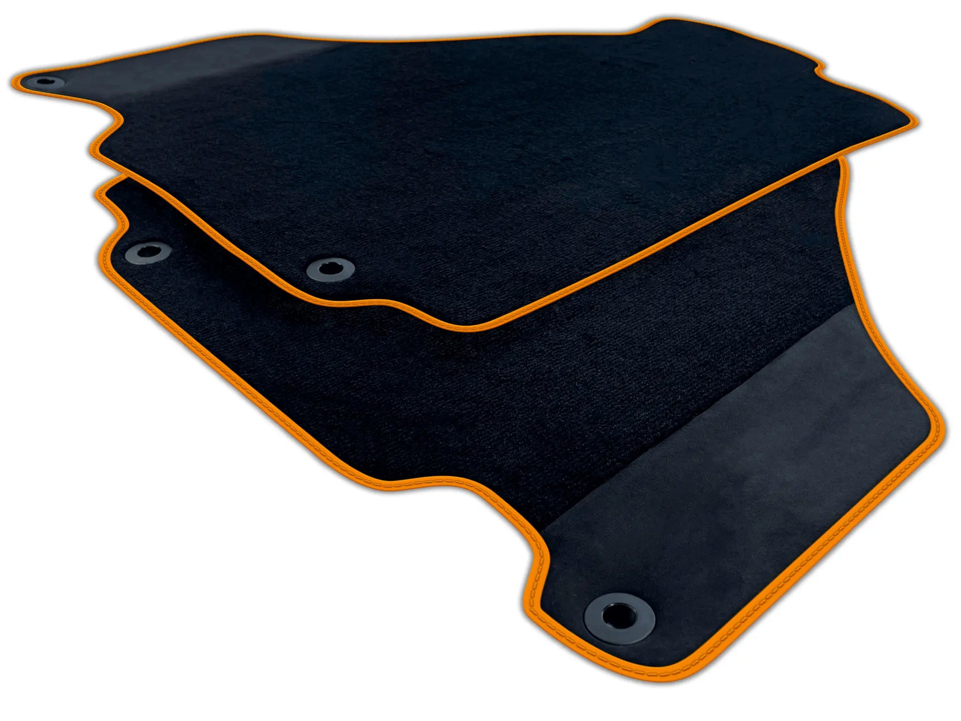 Black Floor Mats for Ferrari 360 (1999-2005) with Alcantara Leather | Various Trim Colors