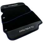Black Floor Mats for Ferrari 812 GTS (2019-2023) with Carbon Leather - AutoWin