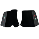 Black Floor Mats for Ferrari Portofino (2018-2023) with Leather - AutoWin
