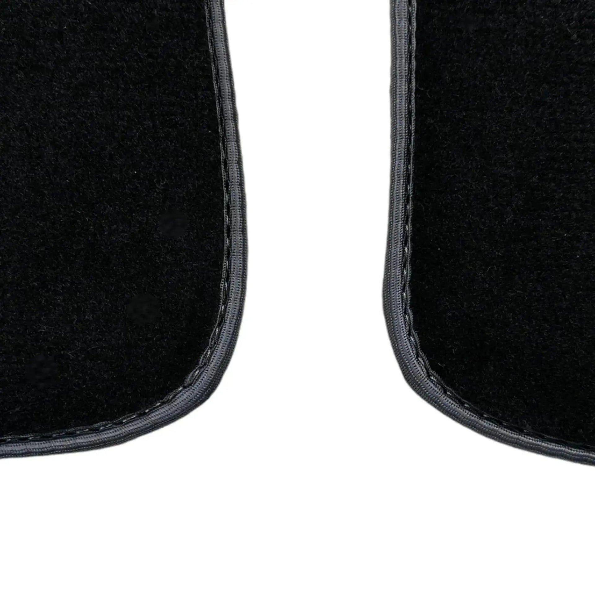 Black Floor Mats for Mini Cabrio R52 Convertible (2004-2009) with Gray Trim - AutoWin