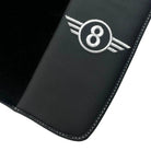 Black Floor Mats for Mini Cabrio R52 Convertible (2004-2009) with Leather - AutoWin