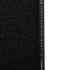 Black Floor Mats for Mini Cabrio R52 Convertible (2004-2009) with Leather - AutoWin