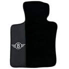 Black Floor Mats for Mini Clubman F54 (2015-2019) with Leather - AutoWin