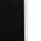 Black Floor Mats for Mini Countryman R60 (2010-2017) with Leather | White Trim - AutoWin