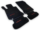 Black Leather Floor Mats For Mercedes Benz GLK-Class X204 (2012-2015) | ER56 Design - AutoWin