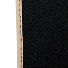 Black Stitched Leather Floor Mats for Maserati GranCabrio Sport (2011-2019) | Beige Trim - AutoWin