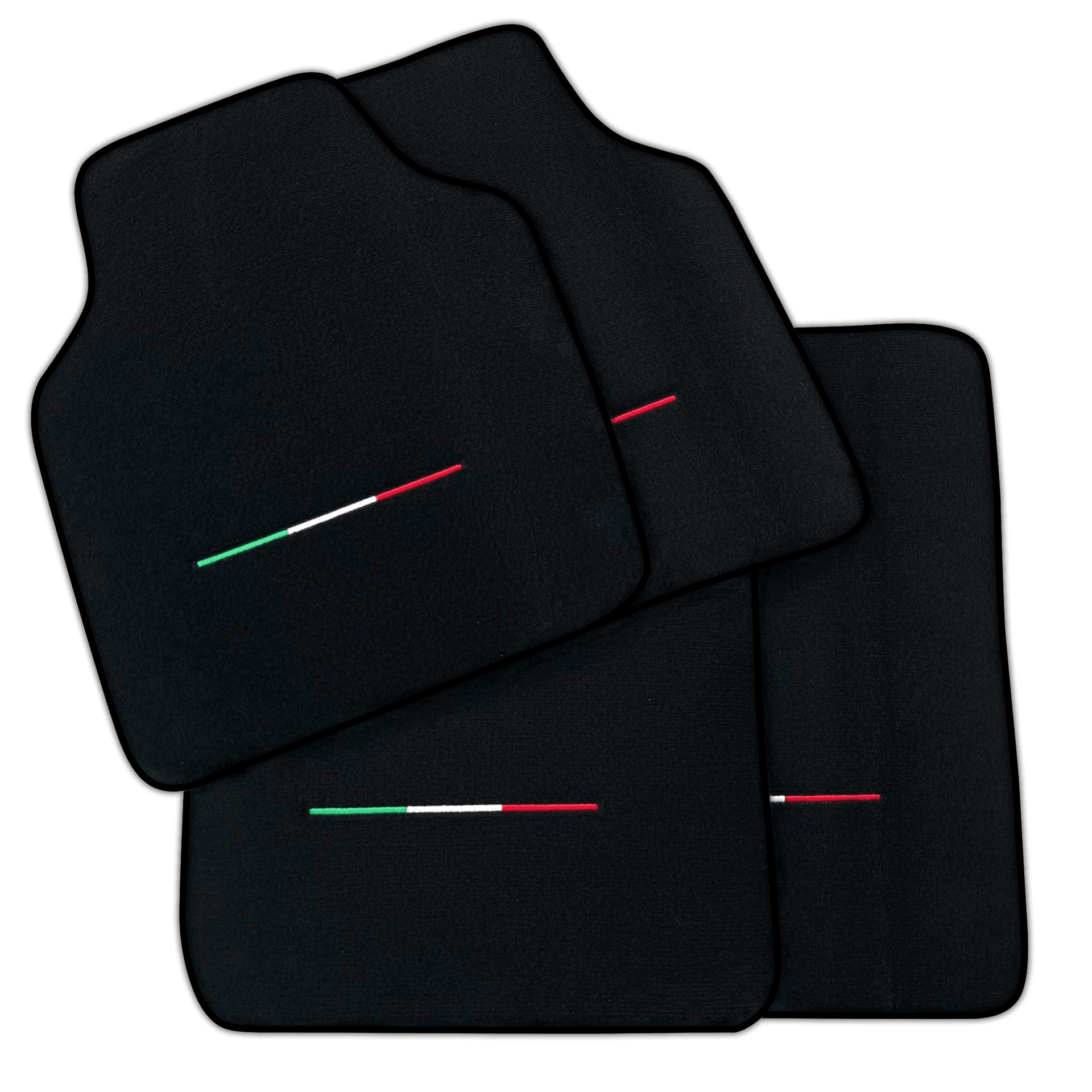 Black Floor Mats for Ferrari Purosangue (2023-2024) IT Flag | Various Trim Colors