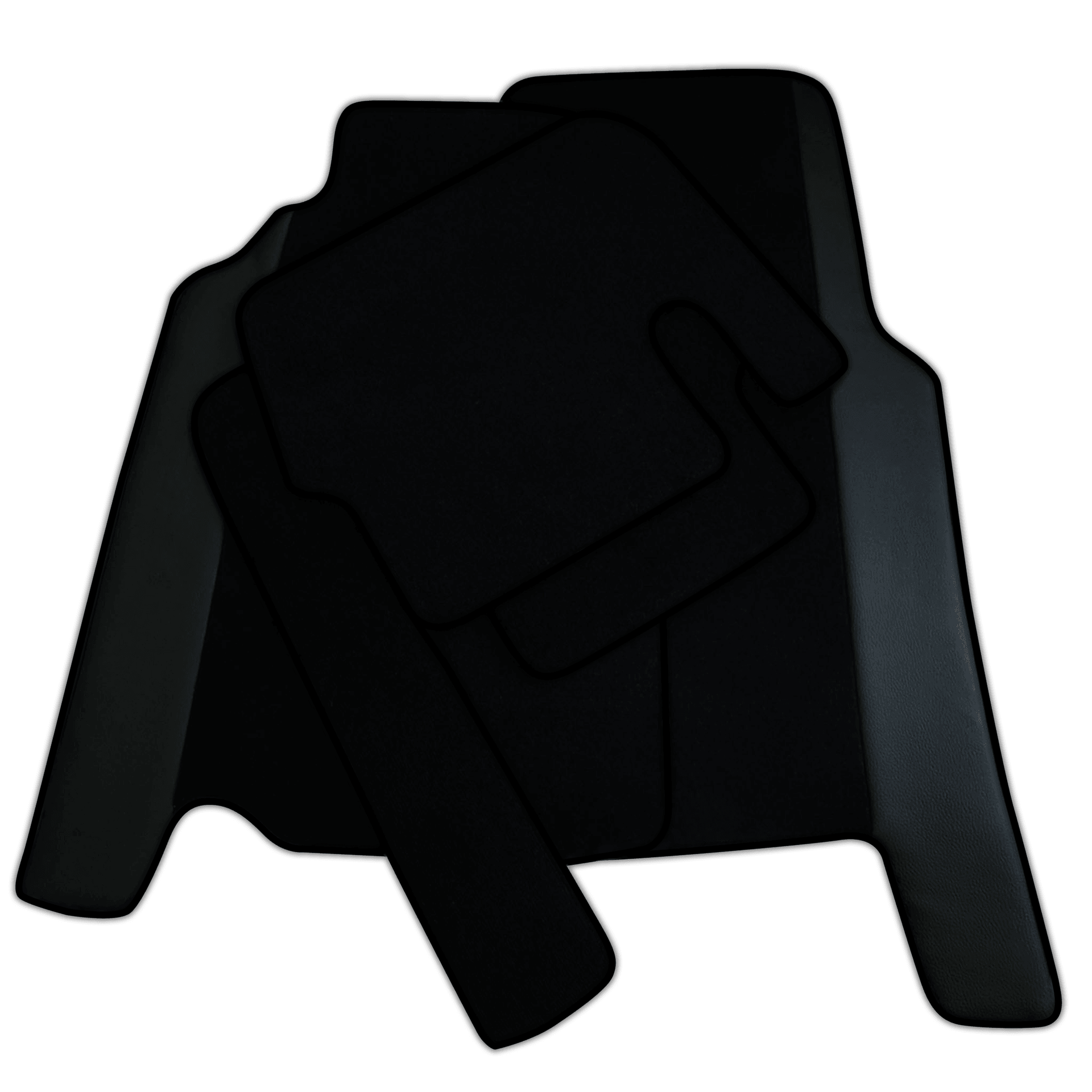 Custom Black Floor Mats For Ferrari 456 (1992-2003) With Leather