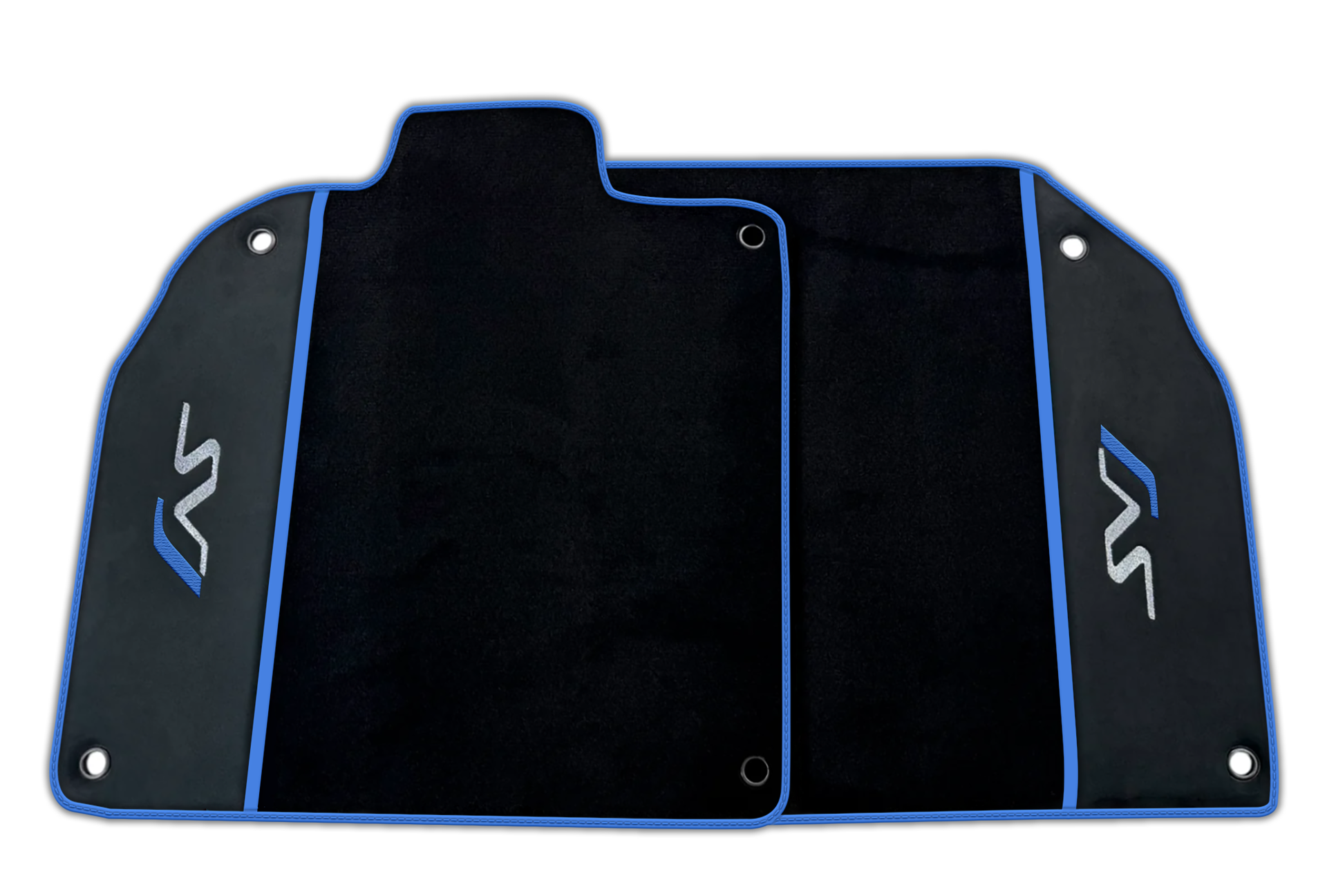 Black Floor Mats for Lamborghini Aventador SVJ with Alcantara Leather