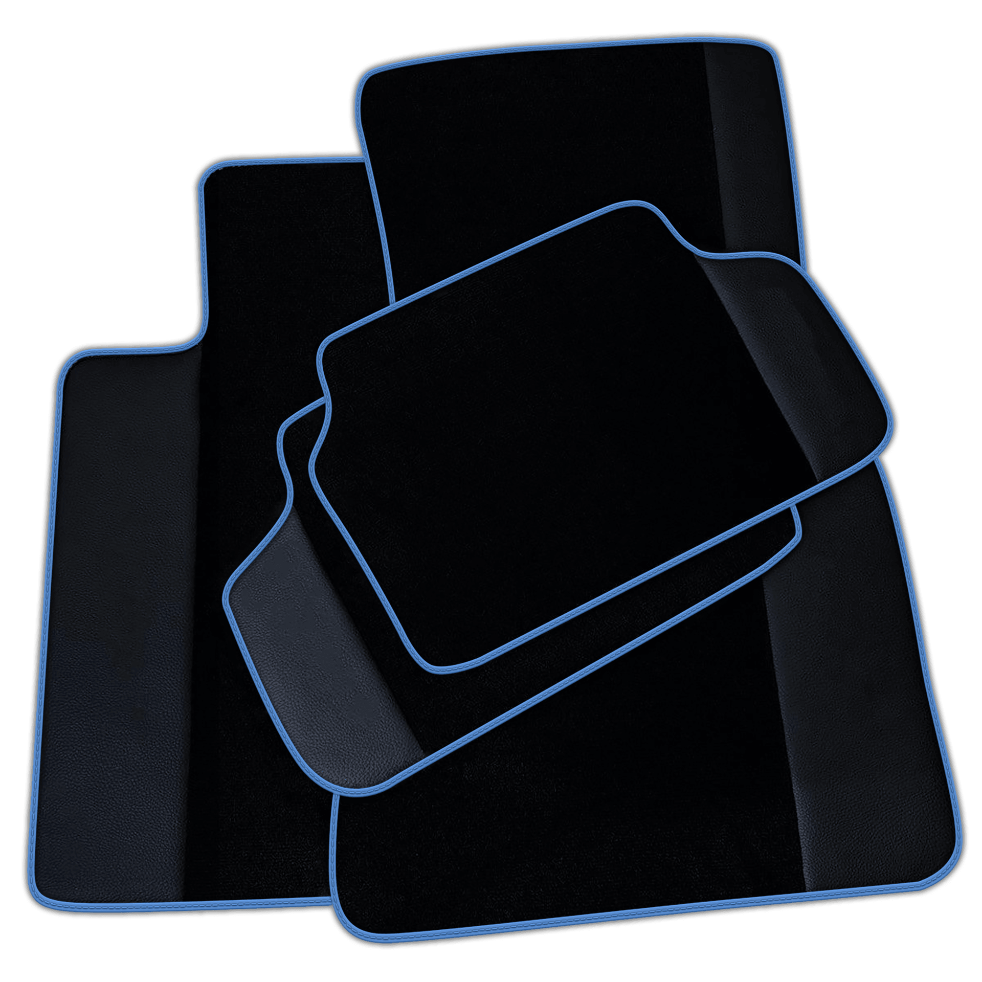 Black Floor Mats for BMW 2 Series Gran Tourer F46 (2015-2022) 5 Seats with Leather | Various Trim Colors