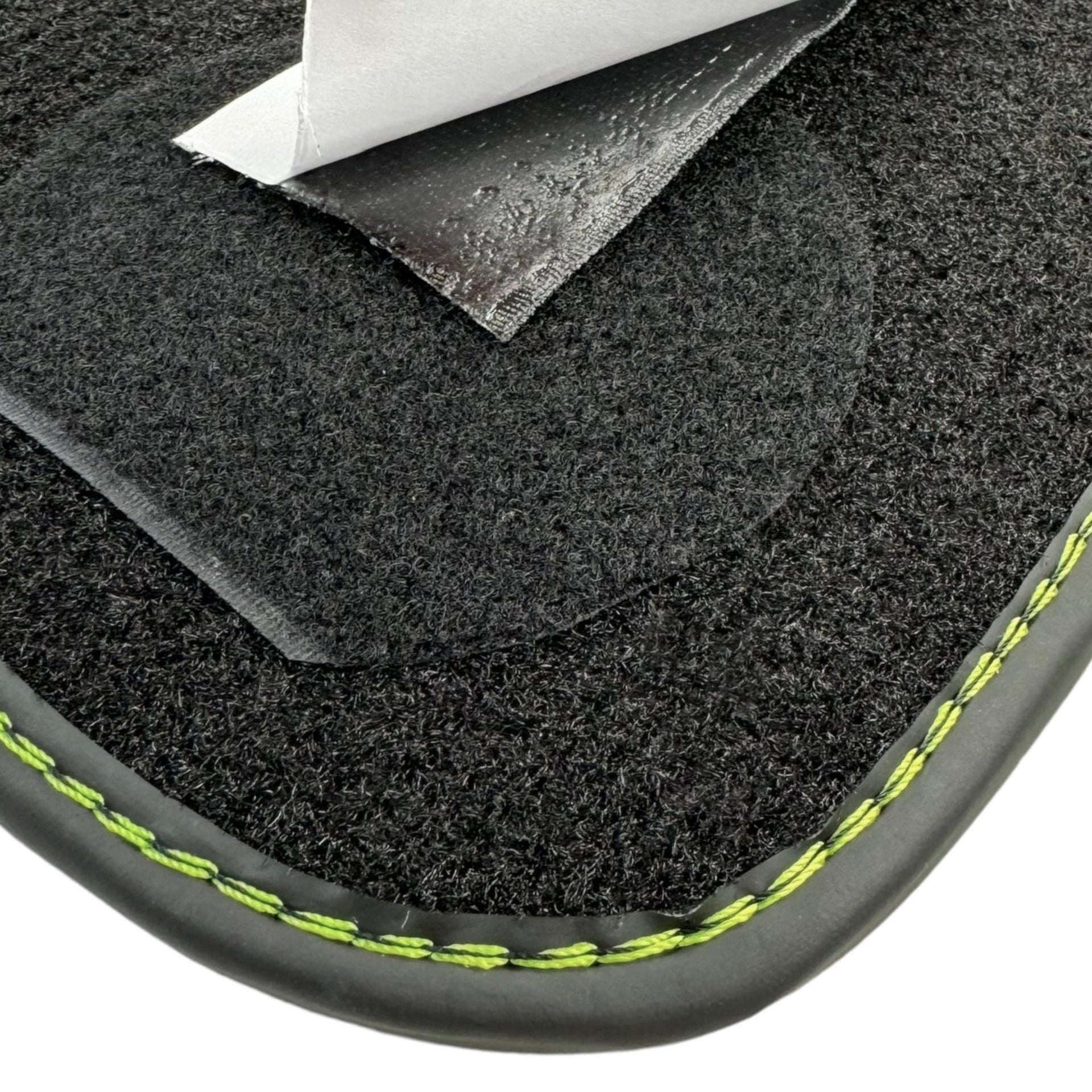 Black Floor Mats for Lamborghini Huracan Tecnica with Alcantara Leather - AutoWin