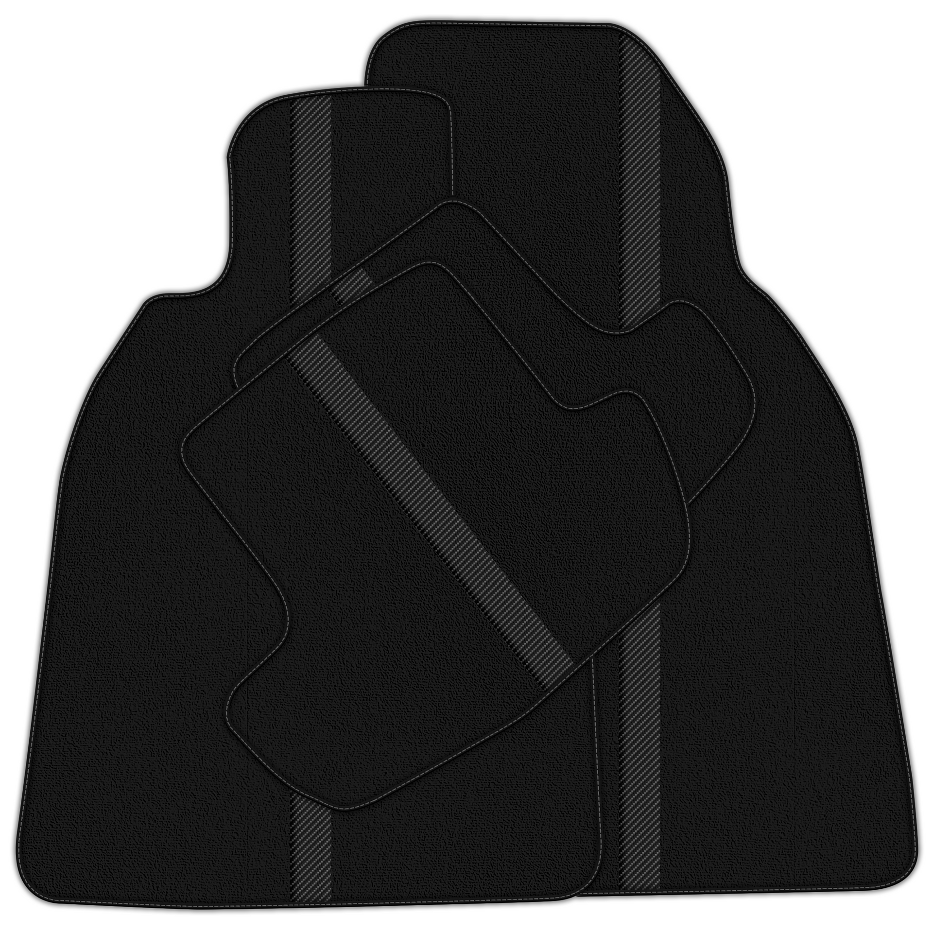 Black Leather-Line Floor Mats for Porsche 911 991 (2012-2019)