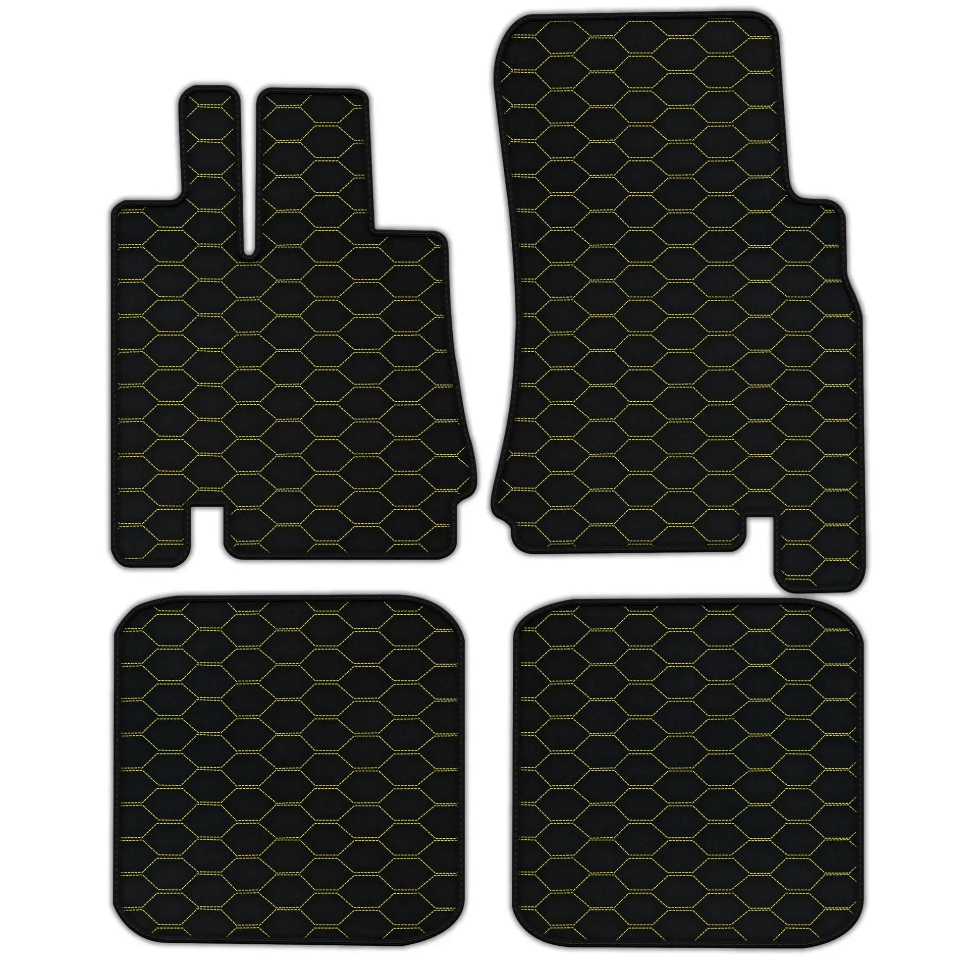 Customizable Leather Floor Mats with Double Diamond Pattern for Bentley Green Label (1998-2009)