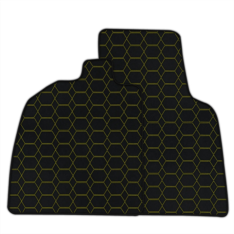 Customizable Leather Floor Mats with Hexagon Hex Pattern for Audi R8 (2015-2023)