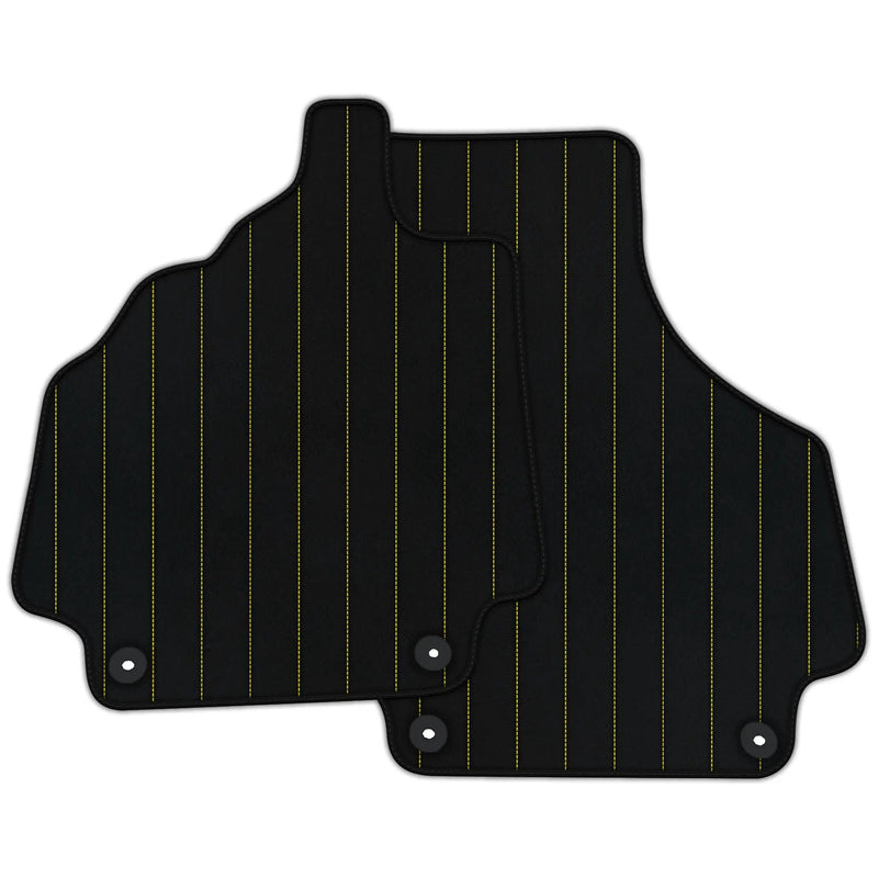 Customizable Leather Floor Mats with Line Pattern for Audi R8 (2007-2015)