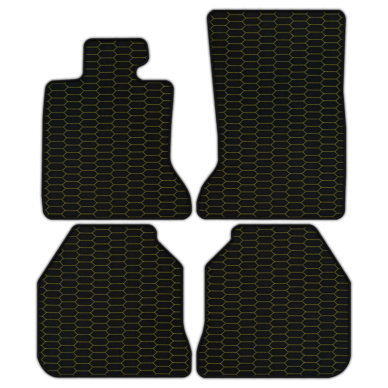 Customizable Leather Floor Mats with Raptor Hex Pattern for Rolls Royce Ghost Series I (2010–2020)