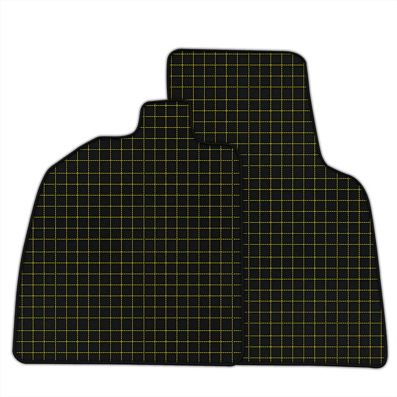 Customizable Leather Floor Mats with Square Pattern for Audi R8 (2015-2023)