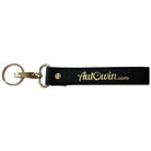 AutoWin Golden Keychain with Black Leather - AutoWin