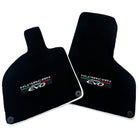Black Floor Mats for Lamborghini Huracan EVO (2014-2023) with White Trim - AutoWin