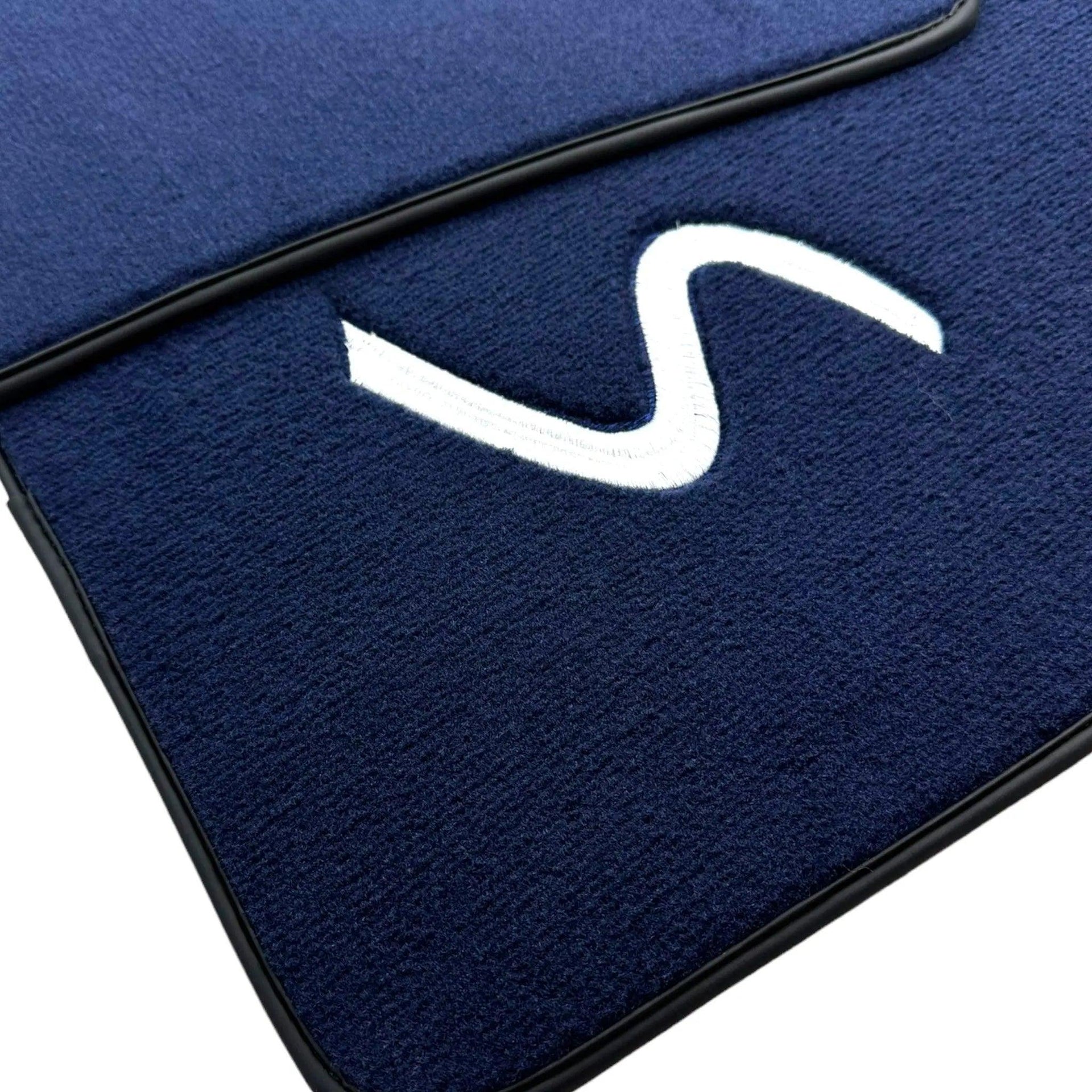 Dark Blue Floor Mats for Mini Cabrio F57 Convertible (2016-2023) - AutoWin