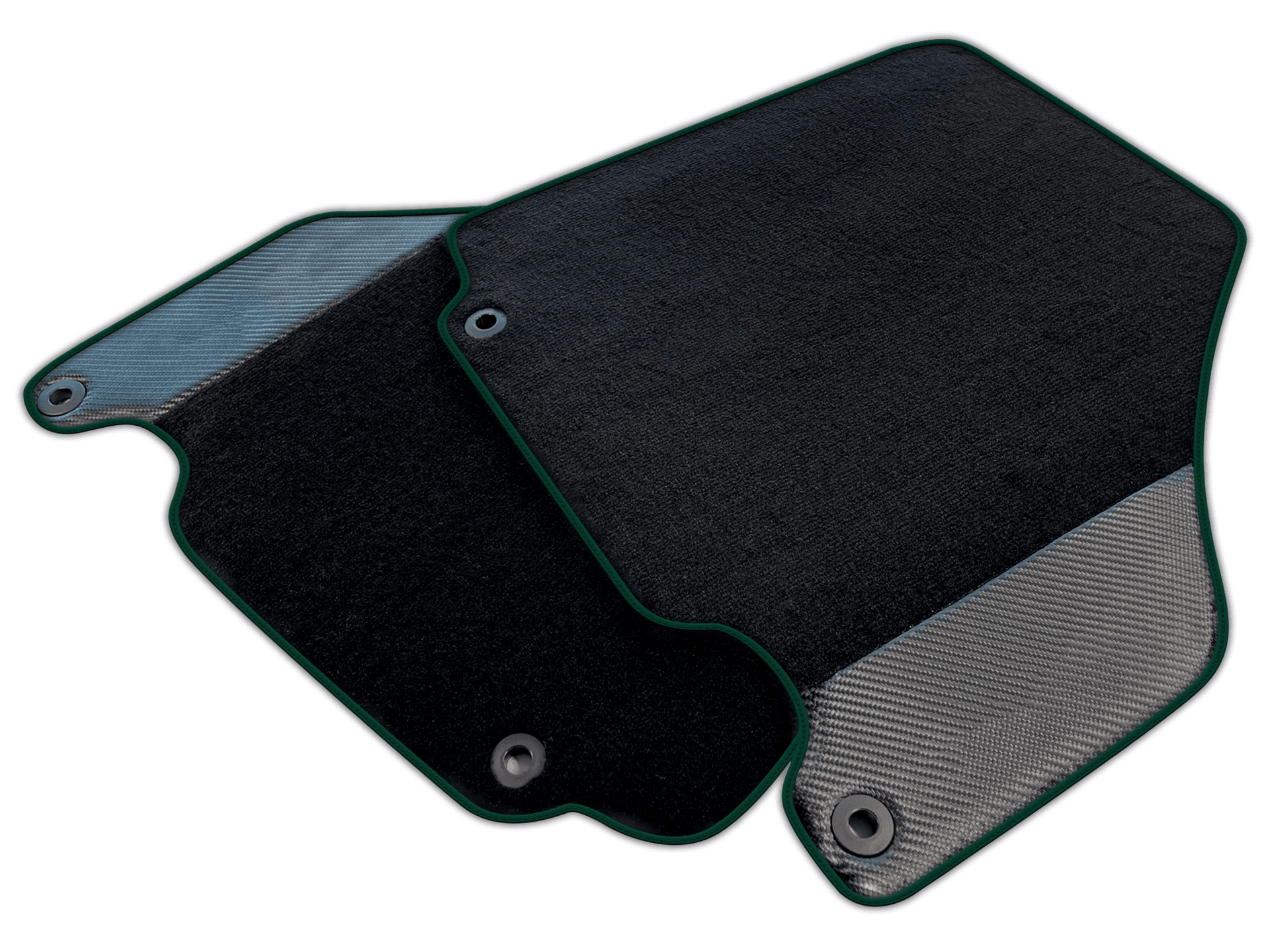 Carbon Fiber Black Floor Mats for Ferrari 360 (1999-2005) | Various Trim Colors