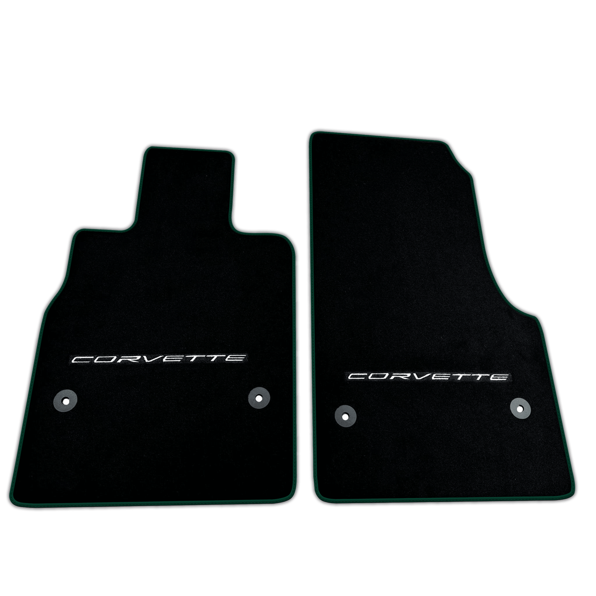 Black Floor Mats for Chevrolet Corvette C8 (2020-2024) | Various Trim Colors