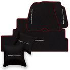 Premium Black Leather Floor Mats for Ferrari F12 (2012-2022)