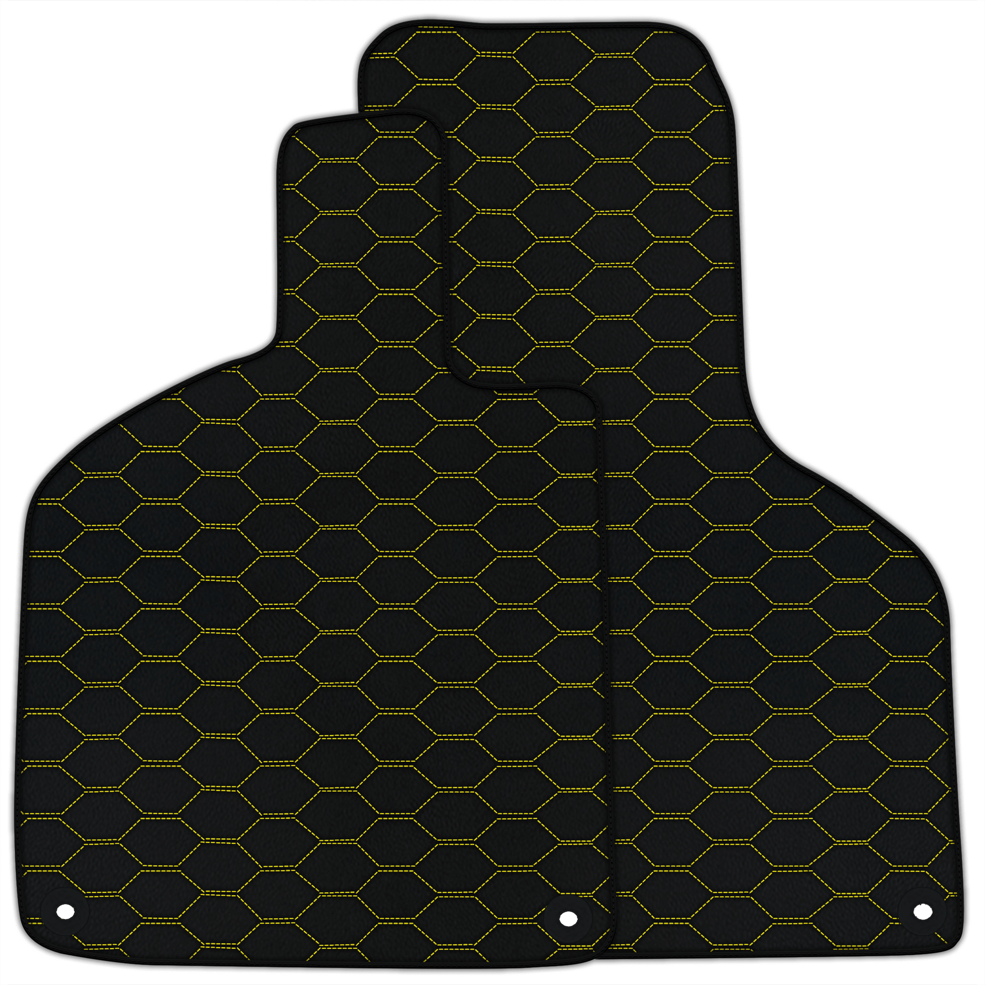 Customizable Leather Floor Mats with Divario Pattern for Lamborghini Huracan EVO (2019-2024)