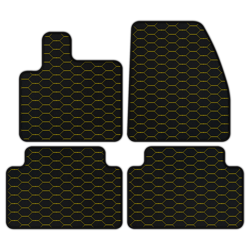 Customizable Leather Floor Mats with Divario Pattern for Range Rover Evoque (2019-2024) 5-Doors