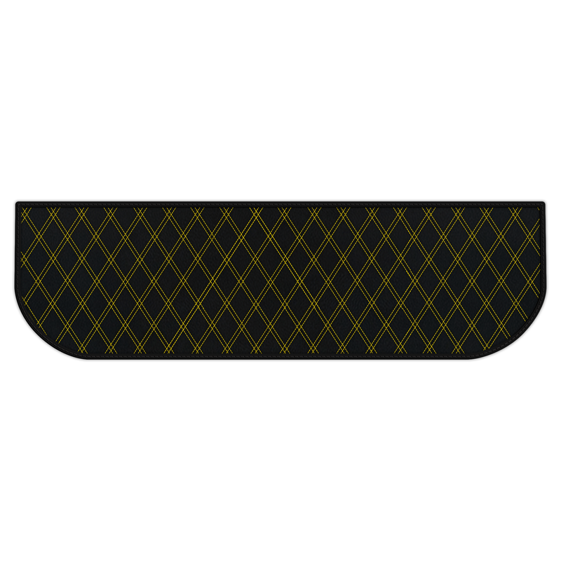 Customizable Leather Trunk Floor Mats with Double Diamond Pattern for Ferrari 328 GTB (1985-1989)