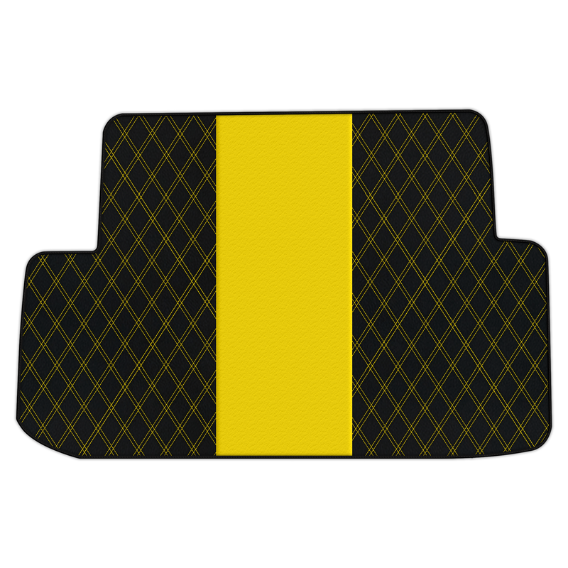 Customizable Leather Trunk Floor Mats with Double Diamond Pattern for Ferrari California (2008-2014)